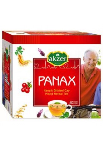 Akzer Panax Ginsengli Alıç Yapraklı Çay 60 Poşet